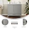Flash Furniture Haven 36 Inch Bathroom Vanity w/Sink, Storage Cabinet w/Soft Close Doors and Bottom Drawer, Gray FS-BN-4-36-KD-GY-GG - alternate 6